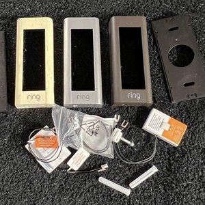 3 Faceplates 2 Wedges & Misc Power Accessories For Ring Video Doorbell Pro v2